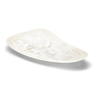 <b>Rustic</b> Brown Resin Tray Rounded Edge Decorative Organizer for <b>Bathroom</b> <b>Vanity</b> Coffee Table Home Decor and Display - Product Image 4