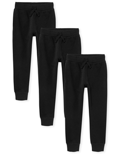 Pantalon de survêtement léger coupe-vent et respirant, longueur cheville, confortable et ajusté pour tout-petits et enfants, idéal pour l'hiver, en toile, pour le sport - Product Image 2