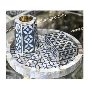 Quemador de Incienso de Sándalo Indio Ecológico con Incrustaciones de Madreperla, Soporte para Bakhoor para Decoración Religiosa - Product Image 4