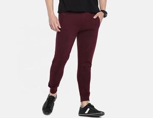 Pantalones de chándal informales de cintura alta para hombre, pantalones de chándal bordados de algodón con cordón, pantalones medios de color sólido - Product Image 3
