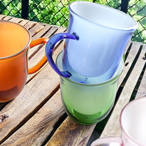 Tasse en verre à double paroi résistante aux hautes températures pour les mariages de tasses à boire - Product Image 1