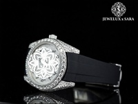 Montre en diamant moissanite sertie de pierres, très demandée, avec chiffres arabes, style hip-hop, pour un usage décontracté et formel, au meilleur prix