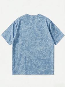 Featuring Unique Washed Surface Style and Relaxed Comfort Everyday Casual Street Tee for Men and <b>Boys</b> - Product Image 2
