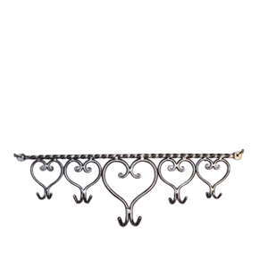 New Elegant Aluminum Metal Unique Shape Black Gold Finished Wall Mounted Hanger Water Pipe Line Design - Product Image 4