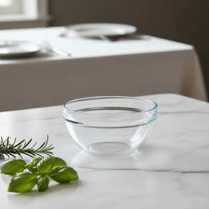 Tazón de Vidrio de 23 cm de Calidad Premium de ENSALADERA, Diseño Minimalista para Servir Alimentos con Elegancia y Exhibir Platos Favoritos en Fiestas - Product Image 3