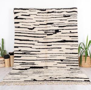 Tapis marocain en laine noué à la main, design brodé de style indien, tapis persan lavable pour intérieur et extérieur par ITHL - Product Image 6