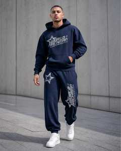 Ensemble de sweat-shirts à capuche pour homme World Richman, couleur personnalisée, coton molletonné, streetwear décontracté, design imprimé, vêtements d'hiver - Product Image 2