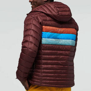 Vestes matelassées à capuche pour hommes pour l'extérieur en hiver avec logo sur le devant, séchage rapide, respirantes, en nylon/polyester écologique, prix bas - Product Image 4