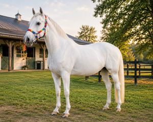 Rainbow Colour Original Adj Horse Halter Australian Saddle Western Style Made of Durable Nylon with Iron Buckles <b>Rings</b> Accessory - Product Image 5