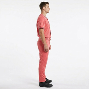 Maillot de baseball personnalisé imprimé sur le devant, maillot sublimé de qualité supérieure avec passepoil, respirant et anti-humidité pour équipes sportives masculines - Product Image 4
