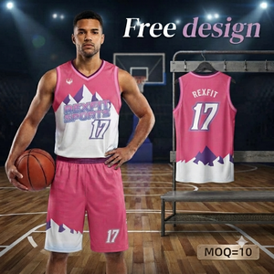 Ensemble d'uniformes de basketball personnalisés par sublimation pour hommes – Maillot et short d'équipe respirants, anti-humidité, pour entraînement et match – OEM ODM - Product Image 2