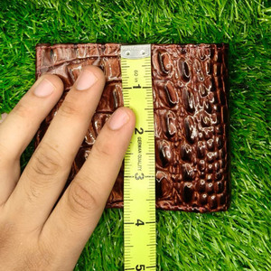 Elegant Burgundy Alligator Embossed Leather Men,s Bifold <b>Wallet</b> Stylish Multi Slot Card <b>Holders</b> With Zipper Pocket And ID Window - Product Image 3