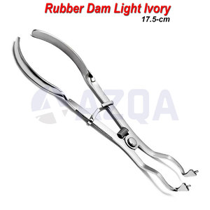 Pinza de Acero Inoxidable con Empuñadura de Goma Color Marfil, Pinza Dental Endodóntica Premium, Instrumento de Restauración de Precisión - Product Image 4