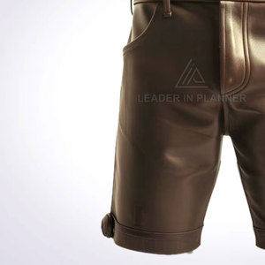 Pantalones Cortos de Cuero para Hombre, Ligeros, Transpirables, de Corte Holgado, Diseño Moderno, Gran Venta - Product Image 4
