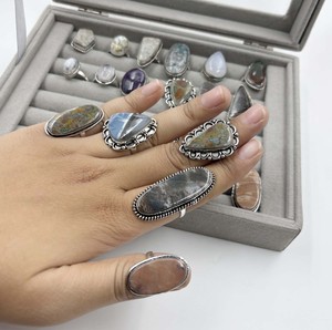 Hot Sale LotBulk <b>Rings</b> Natural Gemstone Assorted <b>Rings</b> <b>Men</b> Women Wholesale Bulk <b>Rings</b> - Product Image 1