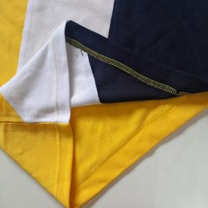 Golf en coton tricoté de qualité supérieure pour les chemises hommes Logo personnalisé imprimé à manches courtes séchage rapide vêtements d'été conception à couleur bloquée - Product Image 6