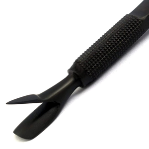 Pince à ongles UV rectangulaire noire en acier inoxydable à pointe inclinée 3-en-1 pour sourcils – Outils de pinçage en gros - Product Image 6