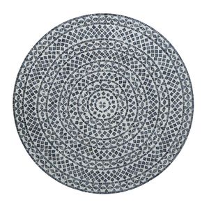 Tavolino da Caffè 35x35x16 in Materiale Capiz Grigio Nero Avorio con Base a Piedistallo Dorato - Product Image 3