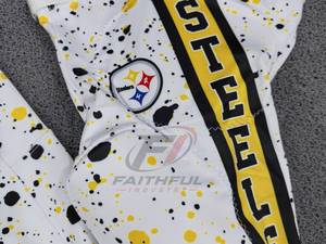 Ensemble de maillots de football pour hommes Steelers, col en V, manches courtes, sublimé, haute qualité, séchage rapide, 100% polyester, toutes saisons - Product Image 6