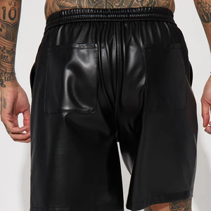 Shorts en cuir pour hommes – Nouvelle collection été et combat – Shorts décontractés 100 % cuir pour hommes - Product Image 5