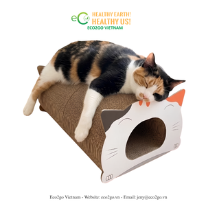 Rascador para Gatos ECO2GO VIETNAM, Varios Diseños, Rascador de Cartón y Sisal, Casa para Gatos de Interior - Product Image 1