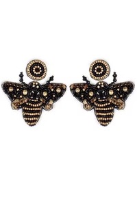 Pendientes Colgantes de Ganchillo con Cuentas de Semillas Personalizables al por Mayor, Diseño de Mariposa, Joyería Artificial Hecha a Mano Multicolor de Diseñador, en Tendencia - Product Image 2