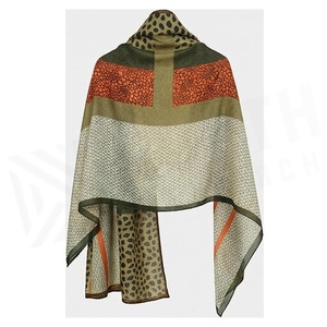 Women's Long <b>Silk</b> <b>Scarf</b> Leopard Print Multi-Functional Elegant Fashion Accessory All Seasons - Product Image 2