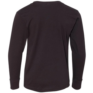 Camiseta de Manga Larga para Niños y Niñas, 100% Algodón Orgánico, Cuello Redondo, Estampado con Logotipo, Estilo Casual, Venta al Por Mayor de Ropa Infantil - Product Image 6