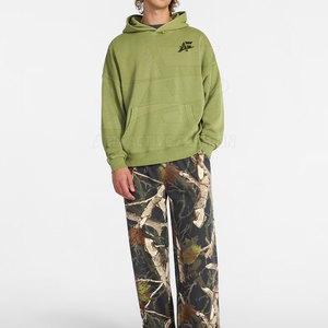 Hoodie homme coupe boxy à manches longues, design personnalisé, fabriqué dans les meilleurs matériaux, streetwear, hoodies basiques coupe boxy pour homme - Product Image 4