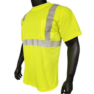 Camiseta Reflectante de Seguridad de Bambú/Algodón de Secado Rápido, Ecológica, para Ropa de Calle y Trabajo, de Alta Visibilidad para Hombres y Niños - Product Image 4