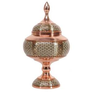 Sucrier de luxe en cuivre avec motif décoratif arabe, pot à bonbons finition mosaïque turquoise avec couvercle et cuillère, décoration de table de cuisine, idéal pour offrir - Product Image 5