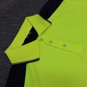เสื้อโปโลสะท้อนแสงราคาดีที่สุด 100% โพลีเอสเตอร์ เสื้อเซฟตี้แบบมองเห็นได้ชัดเจนพร้อมแถบสะท้อนแสง เสื้อโปโลทำงานเพื่อความปลอดภัย - Product Image 2