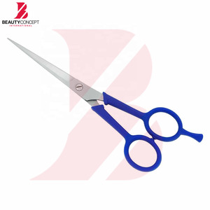 Tijeras de Peluquería Profesionales de Acero Inoxidable con Mango de Plástico Azul, Ligeras, para Salón de Belleza - Product Image 2