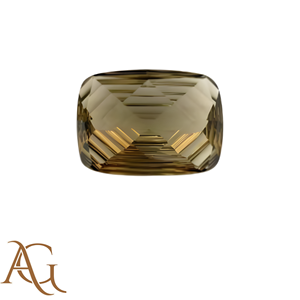 Cuarzo Ahumado Natural Tallado con Láser, Intaglio Cóncavo Marrón, Gema Suelta para Joyería, Venta al por Mayor, Cristal Redondo - Product Image 1