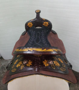 Bellamente hecho a mano de cuero genuino Western All Around Horse Saddle mejor para montar a caballo de placer y carreras de barriles al por mayor - Product Image 4