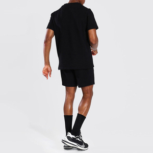 Custom Logo Printed Men's Summer <b>Set</b> 100% Cotton Washed Two Piece Regular Fit Summer Casual Wear Streetwear Men's Summer <b>Set</b> - Product Image 2
