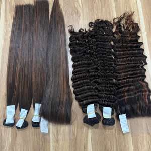 Paquetes de cabello humano vietnamita virgen 5x5 con cierre a juego, cutícula alineada, venta al por mayor - Product Image 3
