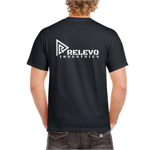 Camiseta de algodón blanca para hombre Relevo, manga corta, cuello redondo, corte regular, informal, con estampado de logotipo frontal. - Product Image 5