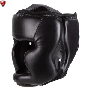 Casque de boxe léger en cuir véritable de qualité supérieure, protection de la tête, respirant, pour l'entraînement et la compétition, personnalisable - Product Image 2