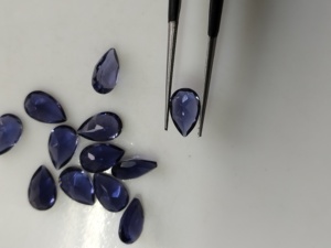 Natural Purple Iolite 8x5MM Pear Cut Best Quality Loose Gemstone with Pleochroic Effects for Jewelry Making - Product Image 2
