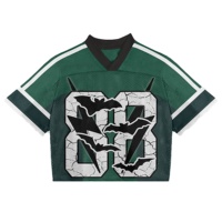 OEM Unisexe Logo Personnalisé Col Rond/Col en V Manches Courtes Tissu Maille Tricoté en Polyester Écologique Respirant Séchage Rapide 180g Sport
