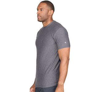 T-shirt en tricot respirant avec logo imprimé numériquement, 100% coton, coupe ample, vêtement décontracté léger, coupe classique pour homme - Product Image 6