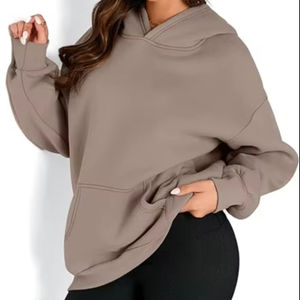 Sudaderas con Capucha Extra Grandes para Mujer, Sudaderas de Felpa Transpirables, Conjuntos de Otoño 2025, Ropa de Otoño e Invierno - Product Image 1