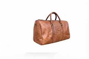 Sac messager en cuir véritable, motif géométrique, fermeture éclair durable, grande taille, usage quotidien, toutes saisons - Product Image 3