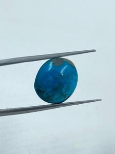 Round Turquoise Gemstones with Rich Blue Color 12.40x14.20MM 9.00Cts From India Exporter for Jewelry Making - Product Image 2