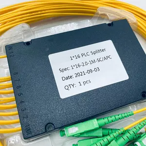 FTTH 섬유 PLC 분배기 가격 2x4 2x8 2x16 2x32 광섬유 광학 Plc 분배기 ABS 카세트 상자