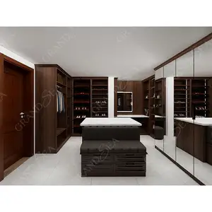 ホテルの部屋のためのデザインの内側の高品質ブラジルフランス地方寝室ミラーワードローブ