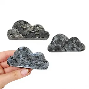 Superbe pierre précieuse en larvikite sculptée en forme de nuage, cristal de nuage pour la décoration intérieure, grossiste en cristaux sculptés en forme de nuage - Product Image 3