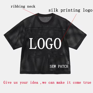 Printed Polyester Sports Jerseys with Silk Screen Design Custom Made Sports Mesh Jersey OEM Logo Outdoor Fashion Jersey - Product Image 4