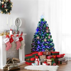 Albero di Natale LED di 3 Piedi con Fiocchi di Neve, Decorazioni Festive per la Stagione Natalizia - Product Image 6